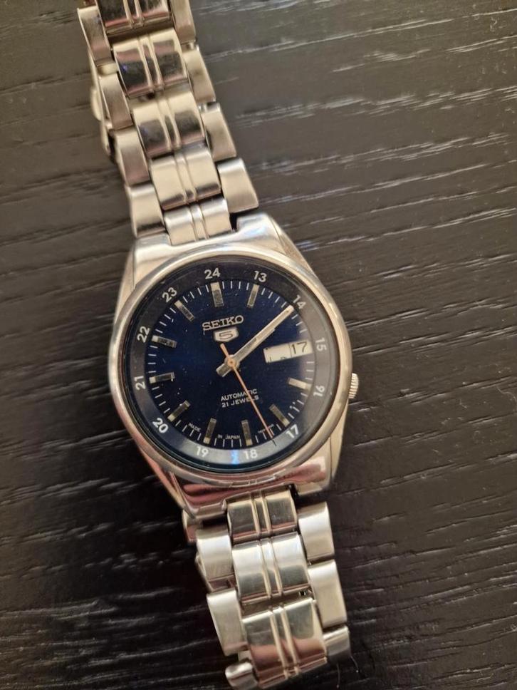 Vintage horloge - Seiko 5 Automatisch horloge, Handtassen en Accessoires, Horloges | Heren, Zo goed als nieuw, Seiko, Ophalen of Verzenden
