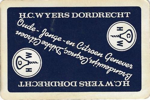 Joker met WYERS Jenever / Distilleerderij reclame 03, Verzamelen, Speelkaarten, Jokers en Kwartetten, Gebruikt, Joker(s), Ophalen of Verzenden