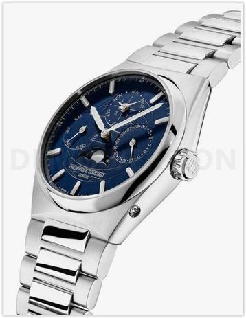 montre, Frederique Constant neuve, full set, bleue ! disponible aux enchères