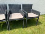 6 tuinstoelen Crown Teak, Tuin en Terras, Tuinstoelen, Ophalen, Gebruikt