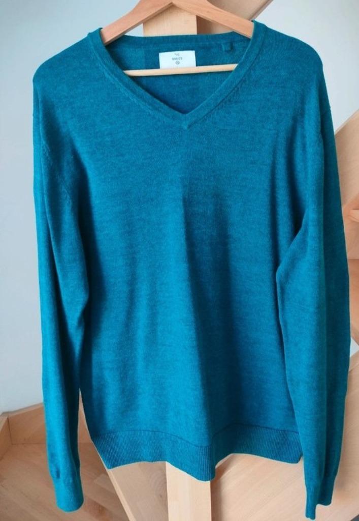 Mooie trui V-hals. C&A. Large, kan ook voor Medium., Kleding | Heren, Truien en Vesten, Zo goed als nieuw, Maat 52/54 (L), Blauw