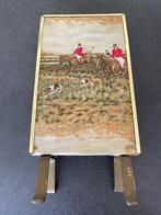 Porte-journal vintage/rétro en métal scène de chasse, Antiquités & Art, Enlèvement ou Envoi