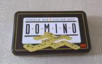 spel: domino in blikken doos, Hobby en Vrije tijd, Gezelschapsspellen | Overige, Ophalen of Verzenden, Gebruikt