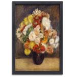 Chrysanthèmes dans un vase - Pierre-Auguste Renoir toile + b, Envoi, Neuf