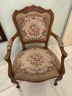 1 eikenhouten stoel met bekleding, Antiek en Kunst, Ophalen