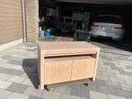 TV meubel, Ophalen, 100 tot 150 cm, Eikenhout, 50 tot 100 cm