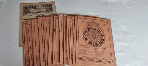 14 oude tijdschriften "Touring club" , 1921, Collections, Marques & Objets publicitaires, Utilisé, Autres types, Enlèvement ou Envoi