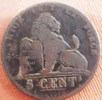 BELGIË / BELGIUM : 5 CENTIMES 1852 Fr KM 5.1, Postzegels en Munten, Munten | België, Verzenden, Brons, Losse munt