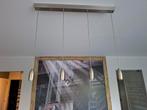 Hanglamp RVS met 4 ledlampen, Ophalen, Zo goed als nieuw
