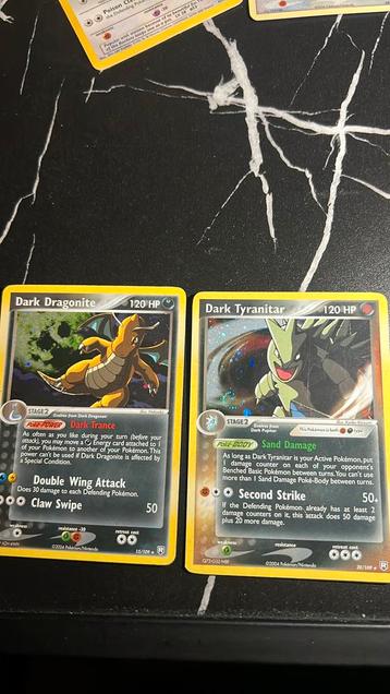Dark dragonite holo en dark tyranitar holo beschikbaar voor biedingen