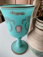 Vase bleu antique opale véritable, Antiquités & Art, Antiquités | Verre & Cristal, Enlèvement
