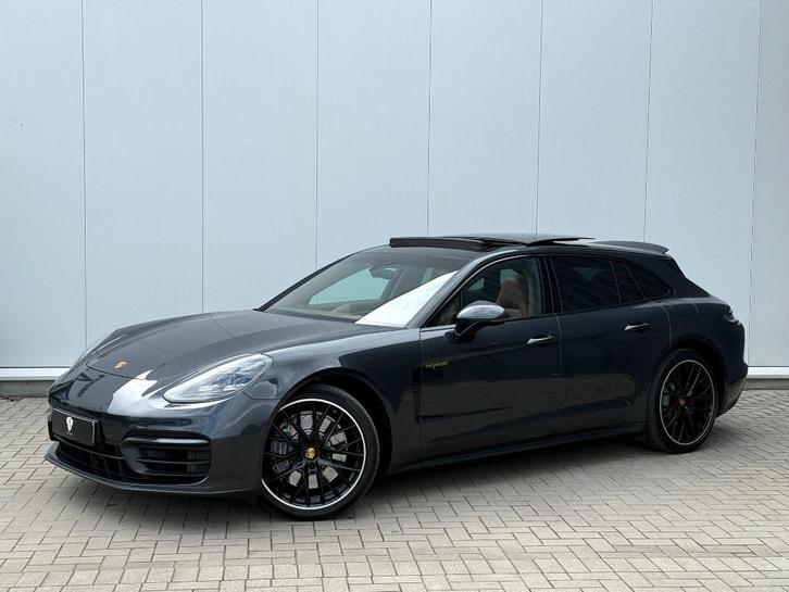 Porsche Panamera4 E-Hybrid SportTurismo Pano Cognac Brown In, Auto's, Porsche, Bedrijf, Te koop, Panamera, 4x4, ABS, Achteruitrijcamera