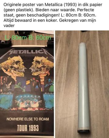 Orrigineie poster van Metallica beschikbaar voor biedingen