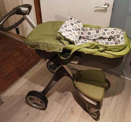 Poussette Stokke Xplory (touche olive, citron), Enfants & Bébés, Poussettes & Combinaisons, Utilisé, Poussette, Autres marques