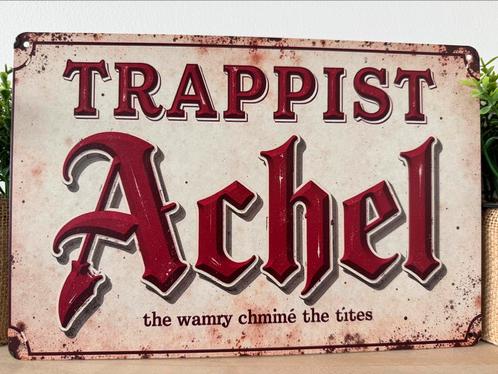 Metalen reclamenord Trappist Achel, Verzamelen, Biermerken, Nieuw, Reclamebord, Plaat of Schild, Ophalen of Verzenden