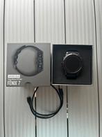 Garmin Fenix 7 Sapphire Solar Titanium, Handtassen en Accessoires, Sporthorloges, Zwart, Garmin, Ophalen of Verzenden, Zo goed als nieuw