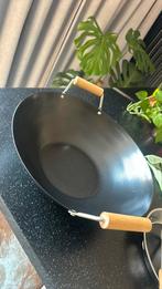 Wokpan set compleet, Huis en Inrichting, Keuken | Potten en Pannen, Ophalen, Zo goed als nieuw, Wok