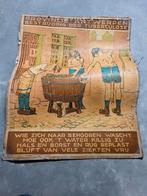 Oude papieren plaat, Antiek en Kunst, Antiek | Schoolplaten, Ophalen of Verzenden