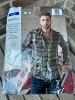 NIEUW FLANELLEN HEMD XL, Kleding | Heren, Overhemden, Ophalen of Verzenden, Nieuw, Wit