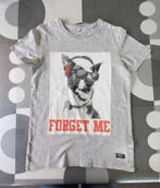 T-shirt Name It, lichtgrijs hond met bril, maat 146-152, Kinderen en Baby's, Kinderkleding | Maat 146, Jongen, Name it, Gebruikt