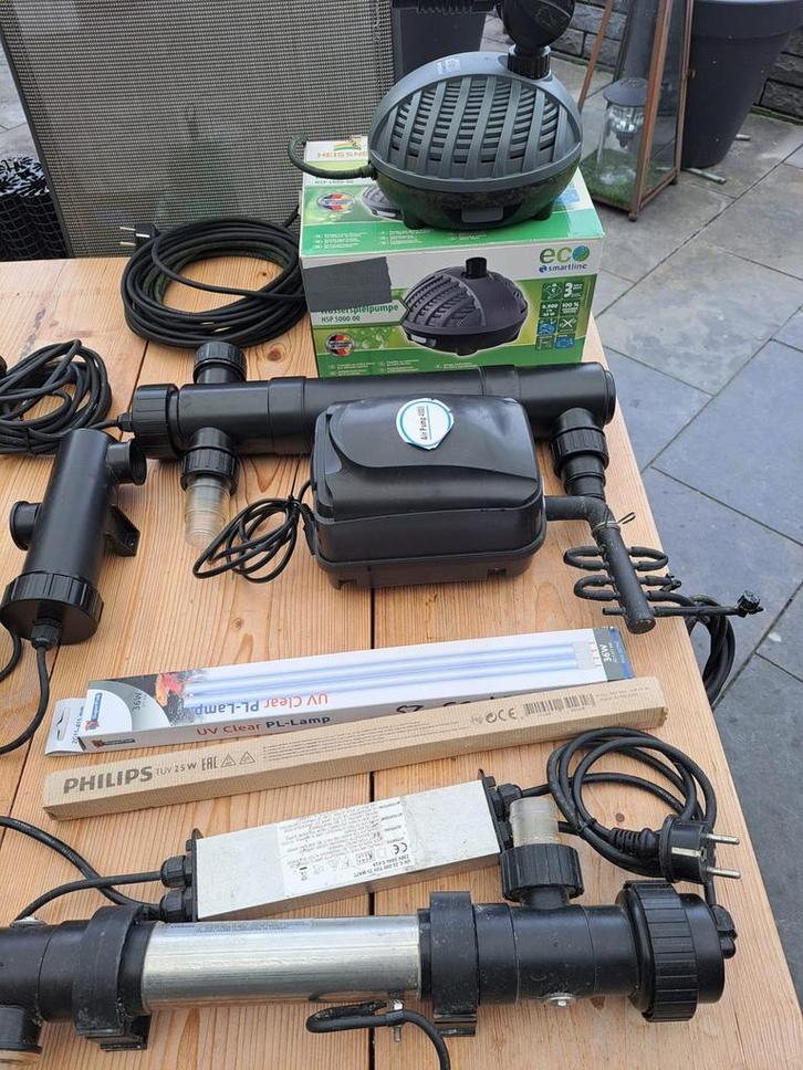 Vijver toebehoren/benodigheden, pomp, lucht, UV etc, Jardin & Terrasse, Accessoires pour étangs, Comme neuf, Pompe de bassin, Enlèvement
