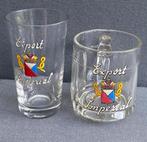 2 emaille glazen brouwerij IMPERIAL Brussel, Verzamelen, Ophalen of Verzenden, Zo goed als nieuw, Glas of Glazen