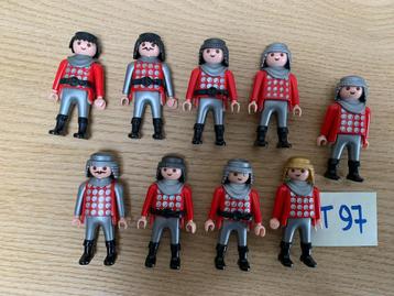 PLAYMOBIL T97 - LOT 9 RIDDERS beschikbaar voor biedingen
