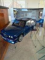 BMW E30 M3 Mauritius Blue 1990 1:18 nikkel in doos, Ophalen of Verzenden, Zo goed als nieuw, Auto, Solido