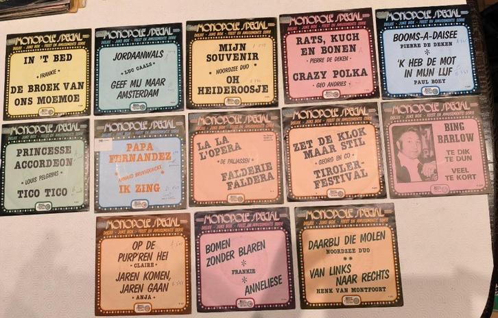 Monopole special serie - 13 singles voor 10 €, Cd's en Dvd's, Vinyl | Overige Vinyl, Gebruikt, Overige formaten, Ophalen of Verzenden