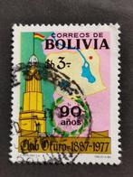 Bolivia 1977 - 90 jaar Oruro club, landkaart, Ophalen of Verzenden, Zuid-Amerika, Gestempeld