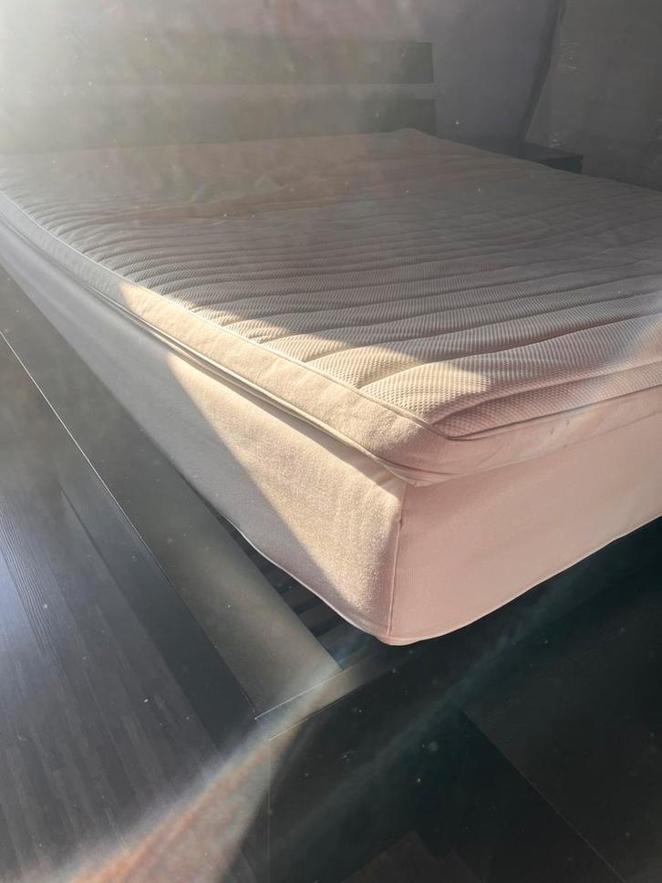 Lit couleur malm black, Maison & Meubles, Chambre à coucher | Lits, Comme neuf, Noir, Enlèvement