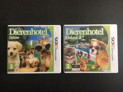 Mijn Dierenhotel Deluxe + Mijn Dierenhotel Deluxe 2 (3DS), Games en Spelcomputers, Games | Nintendo 2DS en 3DS, Zo goed als nieuw