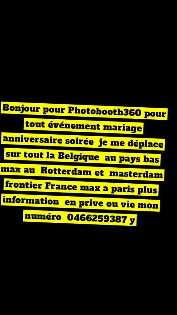 Photobooth 360, Tickets & Billets, Événements & Festivals, Trois personnes ou plus, Plusieurs jours