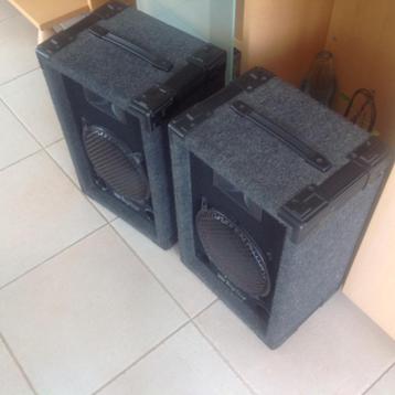 Haut-parleurs Heavy Stage Line de 250 watts avec poignées Ta, Enlèvement ou Envoi, Comme neuf