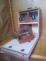 Ancienne cage a oiseaux ' valise, Enlèvement ou Envoi, Utilisé, Bois, Autres types