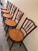 5 vintage THONET WIEN stoelen, bentwood/webbing, Ophalen