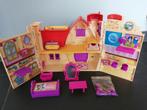 leuk inklapbaar poppenhuis, Kinderen en Baby's, Ophalen of Verzenden, Zo goed als nieuw, Poppenhuis