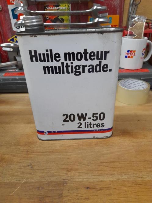 oude lege multigrade oliekan Carrefour 20w50, Verzamelen, Blikken, Gebruikt, Overige, Overige merken, Verzenden