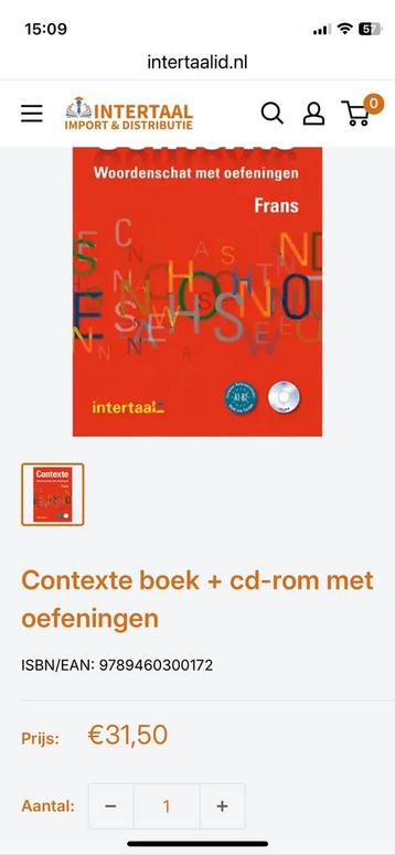 E. Tschirner - Contexte Woordenschat met oefeningen Frans beschikbaar voor biedingen