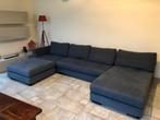 Modulaire blauwe stoffen banken van Milagro Design, Ophalen, Gebruikt, 100 tot 125 cm, Hoekbank