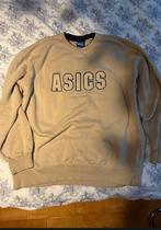 Vintage ASICS "Staff" Sweater - Beige - Maat L - Oversized, Vêtements | Hommes, Pulls & Vestes, Enlèvement ou Envoi, Porté, Taille 52/54 (L)
