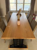 Massief eiken tafel, Huis en Inrichting, Ophalen, Zo goed als nieuw