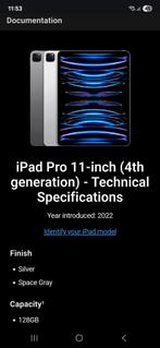 IPAD PRO 11 4TH GENERATION, Ophalen, Zo goed als nieuw