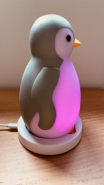 Kinder nachtlamp Pinguin - Bluetooth speaker en nachtlamp  beschikbaar voor biedingen