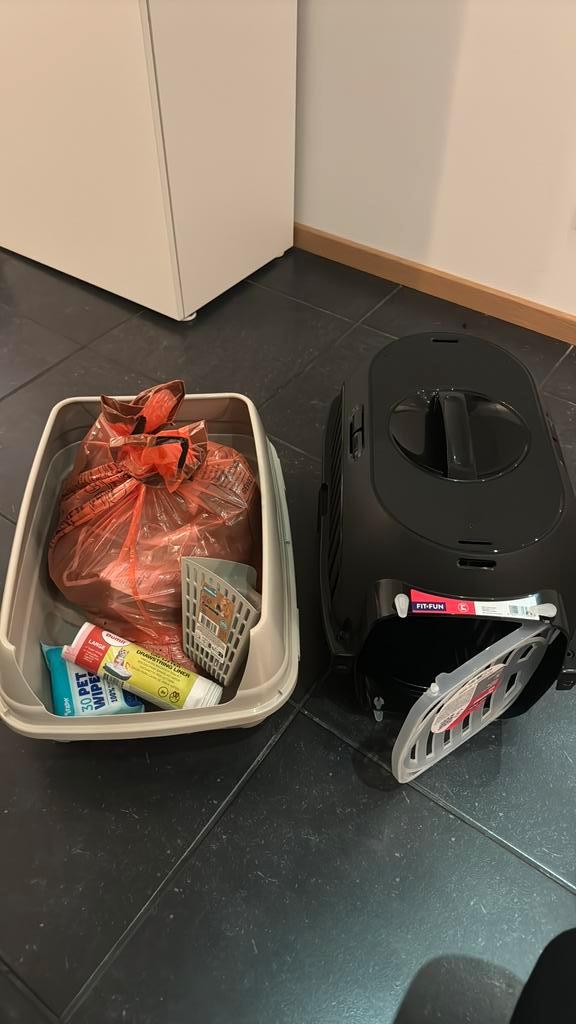 Litiraire et caisse de transport chat, Animaux & Accessoires, Accessoires pour chats, Neuf, Enlèvement