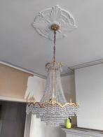 Vintage lusters + rookglazen deuren, Huis en Inrichting, Lampen | Kroonluchters, Ophalen, Zo goed als nieuw