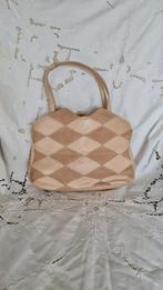 Vintage leder handtas, Handtassen en Accessoires, Tassen | Damestassen, Ophalen of Verzenden, Zo goed als nieuw, Handtas