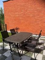 Tuintafel met 4 stoelen, Jardin & Terrasse, Tables de jardin, Ovale, Utilisé, Envoi