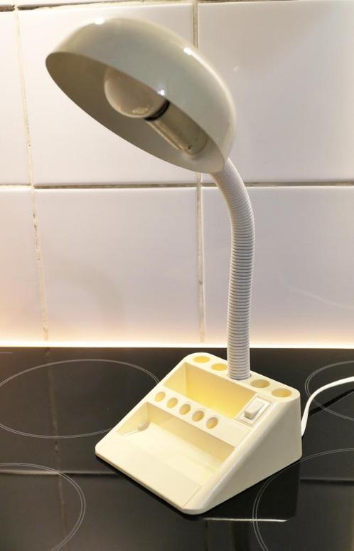 Lampe de bureau vintage 1970-80, Huis en Inrichting, Lampen | Tafellampen, Gebruikt, Minder dan 50 cm, Kunststof, Metaal, Ophalen