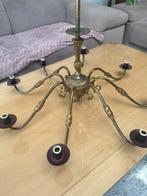 Antieke 8-armige Bronzen Kroonluchter - Barok Stijl, Enlèvement, Utilisé, Métal, Klassiek